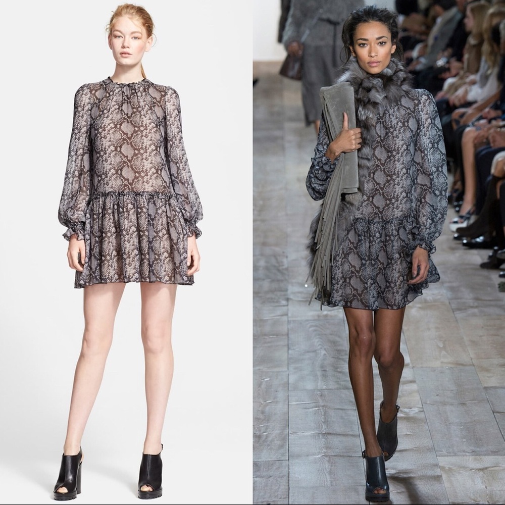 Michael Kors Collection Python-Print Dress